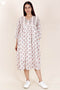 Mulmul Cotton Dress  In Block Print
